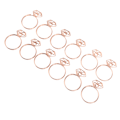 Miniatyrbillede 6 af 8: 12 stk. Guldfarvede papirclips, unikt ringdesign, førsteklasses metal, rustfri, holdbare, bred anvendelse, falmer ikke, søde papirclips