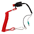 Miniatyrbillede 4 af 8: Vandafvisende lys til marine udenbordsmotor Stop Switch ABS Motor Nødstop Switch til T4 6E0‑82575‑00