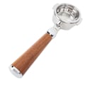 Pikkukuva 6 / 8: 58mm pohjaton portafilter puukahvalla sopii Expobar E61:lle Flair 58:lle Sanremolle Faema Tracwoodille