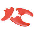 Miniatyrbilde 8 av 8: 3 stk Surfbredefinner Glassfiber Thruster Finsett Surftilbehør for Longboard Oppreist Padlebrett