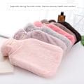 Miniatyrbillede 5 af 7: Vinter Super Soft Plysj Varmtvannsflaske Varmtvannspose Vasket Vann Varm Pose Hjemmekontor