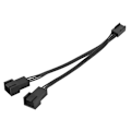 Miniatyrbillede 2 af 8: 5 stk. 3-pin 1 til 2 forlængerkabel splitter CPU kabinet blæser sleeve adapter strømkabel