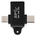 Pikkukuva 8 / 8: 2 in 1 OTG Converter USB 3.0 - Micro USB ja Type C -sovitin tukee nopeaa datasynkronointia