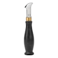 Miniatyrbilde 2 av 8: Lærfolder Ergonomisk Design 304 Rustfritt Stål Sandeltre Håndtak Speilpolert Lærstrimmelkutter 2.5mm