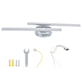 Miniatyrbilde 1 av 8: LED-taklampe, nordisk moderne strimmeltaklampe for stue, soverom, kantine, AC85-265V, varmt lys