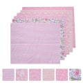 Miniatyrbillede 8 af 8: 6 Stk Bomuldsstof Twill Print Klud DIY Håndlavet PatchWork Quilting Syning Craft 50x40cm (Pink (6 farver))