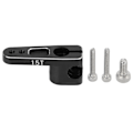 Miniatyrbilde 1 av 8: Metall servoarm i aluminiumlegering 15T stabil RC styrservohorn for AXIAL SCX24 1/24 RC bil svart