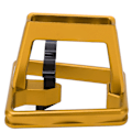 Miniatyrbillede 2 af 8: Foldbar cykel forreste bærer Adapter Aluminiumlegering Hul Skåret Mount Base til Poday Gold