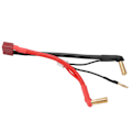 Pikkukuva 3 / 8: RC-auto T-liitin naaras 90° 4MM bana-liitin uros -kaapeli 2 mm päällä RC-liitäntäjohto 2S 7,4V litiumakulle