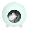 Miniatyrbillede 4 af 8: USB Atmosfære Lampe Børn Piger Soveværelse Sengebord Tegneserie LED Sovende Nattelys Varm LysGrøn