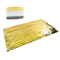 Miniatyrbillede 3 af 8: 3 stk. Nødoverlevelsesfolie Guld Sølv 2 Farver Reflekterende Termisk Tæppe Vandtæt Nødsovepose 130x210cm