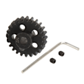 Pikkukuva 8 / 8: 24T Pinjonivaihde Mod 1 5 mm akseliruuvillä LOSI 1/10 Lasernut U4 Tenacity maastoautoille