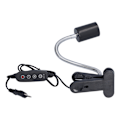 Miniatyrbillede 2 af 8: Krybdyr Varmelampeholder Krybdyr Solbad Lampeholder med Tidsfunktion E27 EU Stik 220V