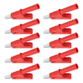 Pikkukuva 6 / 8: 10 kpl krokotiilipidikkeen testauspuristin 10 mm aukko 10 A 4 mm: set pistorasiatarvikesarjalla KitRed