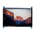 Miniatyrbillede 5 af 8: 7-tommer LCD HDMI 1024x600 Ultra HD Skærm Kapacitiv Touchskærm til Raspberry Pi