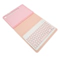 Miniatyrbillede 3 af 8: Tablet Tastatur BT-Forbindelse PU Læder Præcise Udskæringer Vandafvisende Trådløs Tastatur til Tab S9 11in 2023 Pink