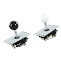 Miniatyrbillede 8 af 8: 2-Spillers DIY Arcade Kit USB Spilbræt Encoder Joystick Arcade Knapper Sæt til Venner Samling Sort og Hvid
