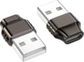 Miniatyrbilde 1 av 3: USB C hunn til USB hann-adapter, (2-pakning) Type C til USB A-lader