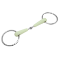 Miniatyrbilde 2 av 8: Heste Snaffle Bit Gummi-Innpakket Rustfritt Stål Løst Ring Hestemunnbit for Trening Ridning