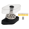 Miniatyrbillede 1 af 8: Fordelingsstudsforbindelsespost Sort 3/8 tommer 300A med Transparent Dæksel til Motor ATV Skib Elektrisk Udstyr