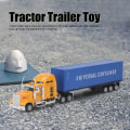 Miniatyrbillede 3 af 6: Container Truck Legetøj Legering Shell Trailer Model Legetøj til børn