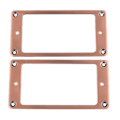 Miniatyrbilde 2 av 8: 2 stk elektrisk gitar pickup ramme sink legering humbucker pickup monteringsring sett 2 x 2 mm lilla bronse