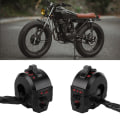 Miniatyrbilde 5 av 8: 2 stk Motorsykkel Venstre Høyre Horn Håndtak Startbryter Samling Passer for ZJ125 CG125 125cc