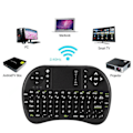 Miniatyrbilde 6 av 8: Fullt Tastatur Mus Multimedia Kontroll Hvit Bakgrunnsbelysning 2.4G Trådløs Mus