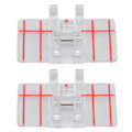 Miniatyrbillede 1 af 8: 2 stk. Parallel Stitch Trykfod Plast Robust Holdbar Multifunktionel Symaskine Tilbehør til Husholdningsbrug