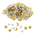 Miniatyrbillede 8 af 8: 2 poser Flash Moon og Star Confetti Håndlavet plast Star Moon Confetti Enkel generøs farvekonfetti til fest