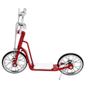 Miniatyrbild 5 av 8: Röd Modell Scooter 1:10 Skala Robust Legering Utsökta Färger Hög Simulering Iögonfallande Gjuten Scooter för Bord Bil