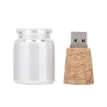 Miniatyrbillede 2 af 8: Ønskeflasker Flydende USB2.0 Flash Drive Træ Flash Memory Stick U Disk (64G)
