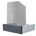 Miniatyrbillede 5 af 8: Højhastigheds 20Pin 2-Port USB 3.0 Hub Optisk Disk Drev Frontpanel
