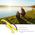 Miniatyrbillede 3 af 8: Fiskegriber værktøjsværktøj ABS-greb værktøjsholder Fiskeklemme med justerbar snor (gul, L)