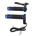 Miniatyrbillede 8 af 8: 2 stk. 22 mm/0,87 tommer Elektrisk Opvarmede Greb Aluminium Legering Vinter Håndvarmer til Motorcykel Cykel Styr 12V‑14V Blå