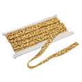 Pikkukuva 2 / 8: Strassinauhat Kirkkaat Strassit 5 jaardia 1,5 cm Leveys Kultaiset Glitter Strassinauhat DIY-askarteluun