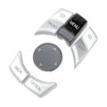 Miniatyrbild 2 av 8: 6 st Multimedia-knappar i ABS med silverplätering för F20 F21 F22 F23 F87 F30 F31 F34 F35 F32 F33 F36 F82 F83 MAP-CD
