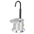 Miniatyrbild 1 av 8: Enkelrör Moka Pot 1 Kopp 50ML Aluminiumlegering Pip Spis Italiensk Kaffetillverkare för Utomhusfester Resor