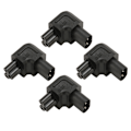 Miniatyrbillede 3 af 8: 4 stk. IEC320 C8 til IEC320 C5 Strømadapter Professionel Kobber Computer Strømadapter til PDU Chassis Strømforsyning