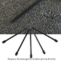Miniatyrbilde 7 av 8: 2 Sett Universelle Erstatningstupper Nibber For Samsung Galaxy Note 3/4/5 S Penn (svart)