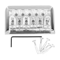 Miniatyrbillede 1 af 8: Fast Hardtail Guitar Bridge U Form Sadel Bridge Erstatning Metal Elektrisk Guitar String Bridge Sølv