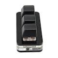 Miniatyrbilde 8 av 8: USB 3-knapps Mini Tastatur RGB LED Bakgrunnsbelysning Støtter Hot Swap OSU HID Makro Programmering Tastatur for Windows for OS X for Linux Svart