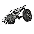 Pikkukuva 8 / 8: DIY Metallinen Trail Car Trailer Hopper D90 / SCX10 / TRX-4 1/10 mittakaavan RC Crawler -autoon