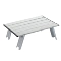 Miniatyrbillede 2 af 8: Lille Udendørs Foldsammenligning Bord Aluminium Legering Bærbar Camping Foldsammenligning Bord til Strand Picnic Sølv