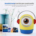 Miniatyrbild 6 av 8: JY-WT Portabel Mini Form för Minions Trådlös Bluetooth Högtalare Inbyggt 500mAh Litiumbatteri