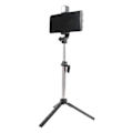 Miniatyrbillede 2 af 8: Mini Stativ Sort ABS 360 Grader Rotérbar Justerbar Højde Fjernbetjening Vlogging Stativ til Telefon Live Streaming