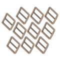 Miniatyrbild 8 av 8: 10 st Metallglidspännen Zinklegering Glansig Slitstark Brett Använd Bältesspänne för Resväska Ryggsäck DIY Brons