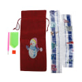 Miniatyrbillede 1 af 8: Rhinestone Julevinpose Praktisk Naturlig Jute Åndbar Holdbar Vaskbar Rhinestone Maleri VinposeAA866