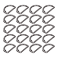 Miniatyrbild 7 av 8: 20 st Metall D-ringar Serpentin Stängd Mun Zinklegering D-ringar Spänne Enkel Montering Ouroboros D-ringar för DIY Väska