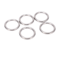 Miniatyrbilde 5 av 8: 5 stk 304 rustfritt stål runde O-ringer for flere formål sømløs sveising O-ring for yogaringer Hengekøye seiling dykking 5x30 mm